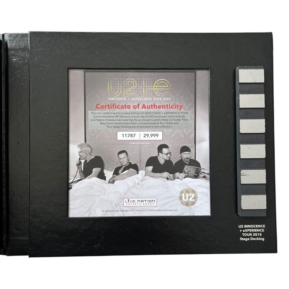 U2 Innocence + eXperience Tour 2015 Limited Edition VIP Commemorative Box - Picture 3 of 6